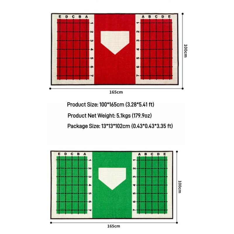 Youth Batting Mat Manufacturer - Instructional Setup Stances Stride Swing Training
