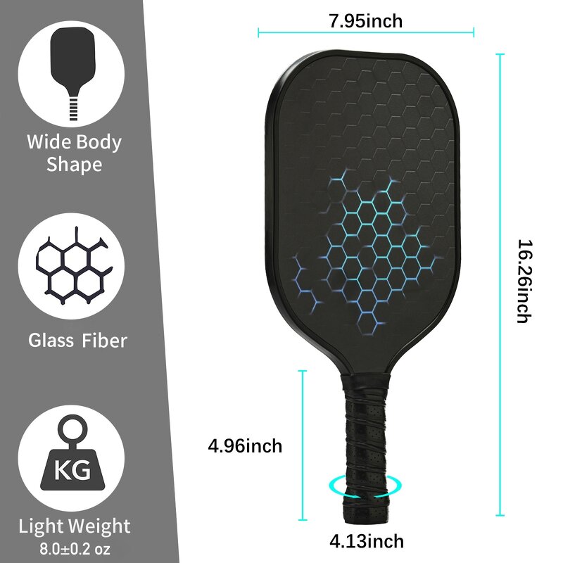 Pickleball Paddle Manufacturer - Custom Fiberglass Outdoor Training Sports Racket Hot-Selling