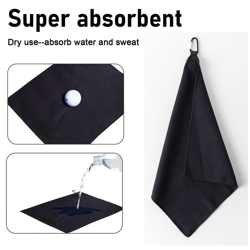 Golf Towel Manufacturer - Custom Sublimation Microfiber Waffle Portable Multi-Function Indoor Outdoor