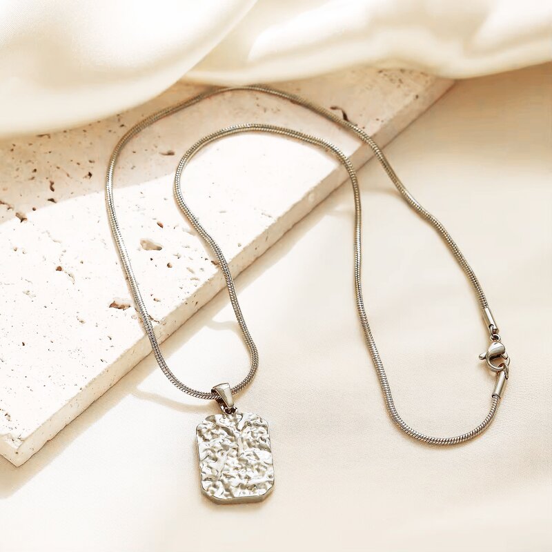 Handchain Manufacturer - Stainless Steel Irregular Texture Non-Fading Women Men Fashion Trendy