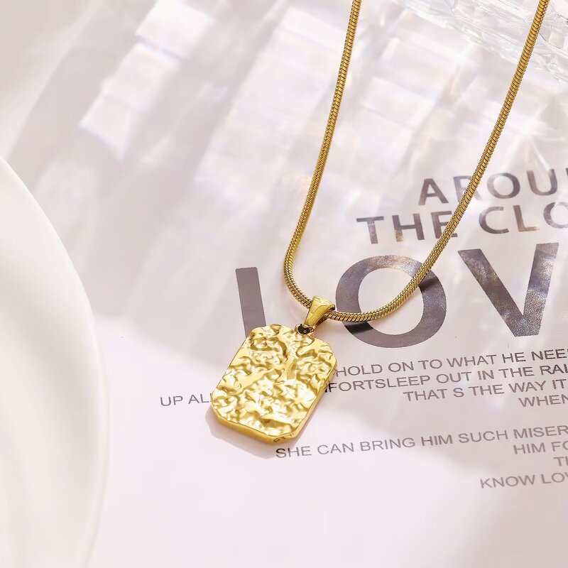 Handchain Manufacturer - Stainless Steel Irregular Texture Non-Fading Women Men Fashion Trendy