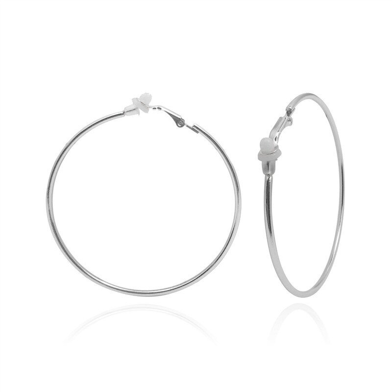 Hoop Earrings Manufacturer - Exaggerated Hip Hop Big Circle Clip-On Women Personality Fashion Jewelry