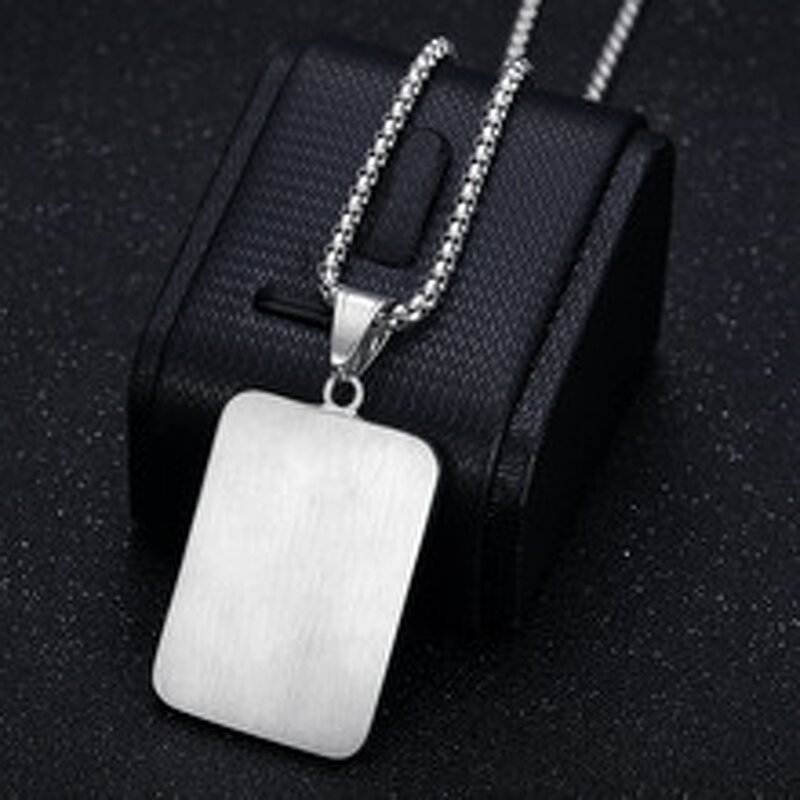 Pendant Necklace Manufacturer - 1 Dollar Initial Vertical Letter 18k Gold Plated Stainless Steel Men