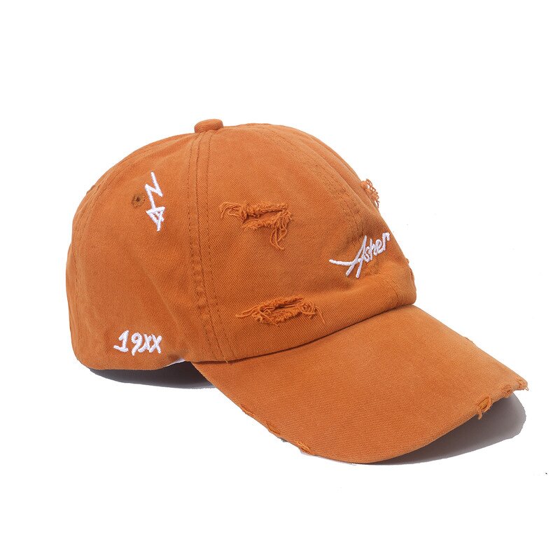 Baseball Cap Manufacturer - Korean Ins Iron Ring Soft Top Letter Pattern Unisex Sunscreen Sporty