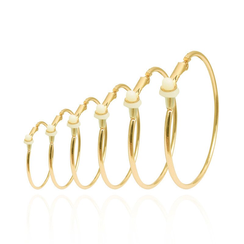 Hoop Earrings Manufacturer - Exaggerated Hip Hop Big Circle Clip-On Women Personality Fashion Jewelry