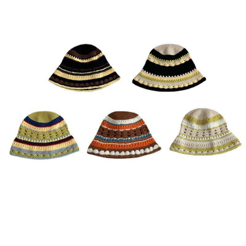 Bucket Hat Manufacturer - Unisex Crochet Handmade Fish Design Autumn Winter Fishing Party Hat