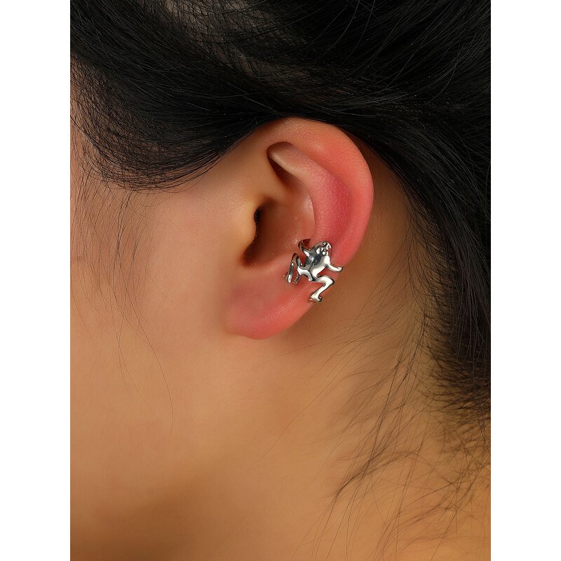 Ear Cuffs Manufacturer - Punk Frog Gold Plated Crystal Rhinestone Unisex No Piercing Anniversary Gift