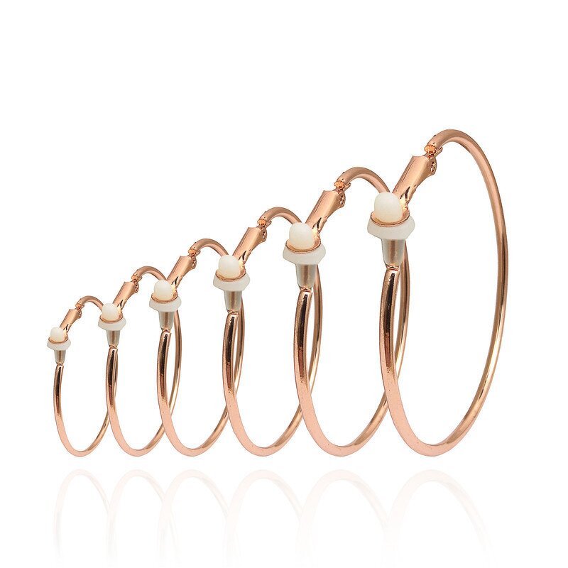 Hoop Earrings Manufacturer - Exaggerated Hip Hop Big Circle Clip-On Women Personality Fashion Jewelry