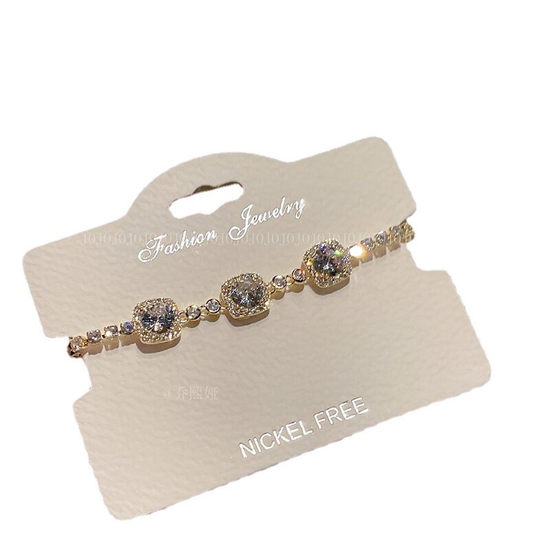 Bracelet Manufacturer - European-American 18K Gold Cubic Zirconia Luxury Women Fashion Jewelry