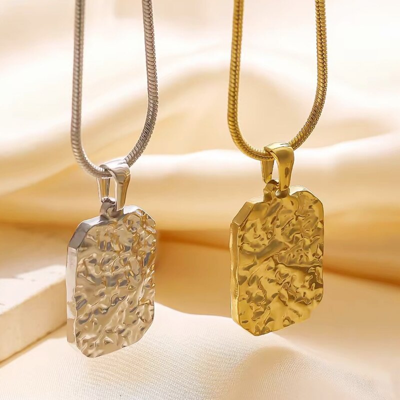 Handchain Manufacturer - Stainless Steel Irregular Texture Non-Fading Women Men Fashion Trendy