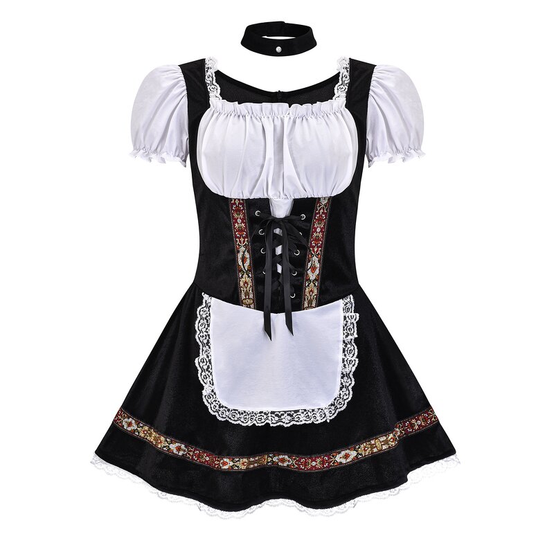 Beer Girl Costume Manufacturer - Women's Traditional German Bavarian Sexy Oktoberfest Festival Carnival Dress