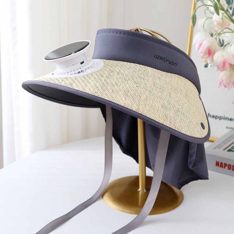 Solar-Powered Sun Hat Manufacturer - Lady's New with Fan Tropical Style for Tropical Regions Outdoor