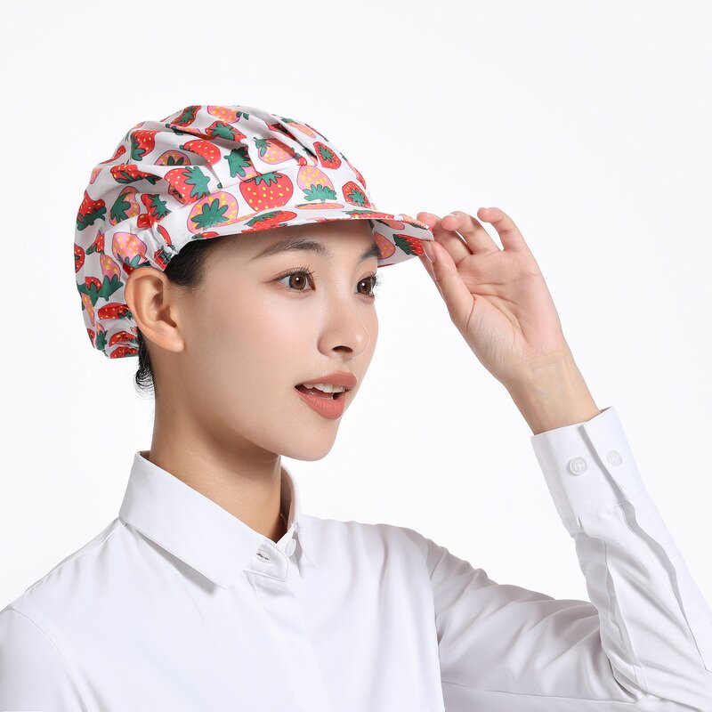 Scrub Hat Manufacturer - Adjustable Cotton for Women Men Formal Bouffant Nurse Button Sweatband 3D Embroidery