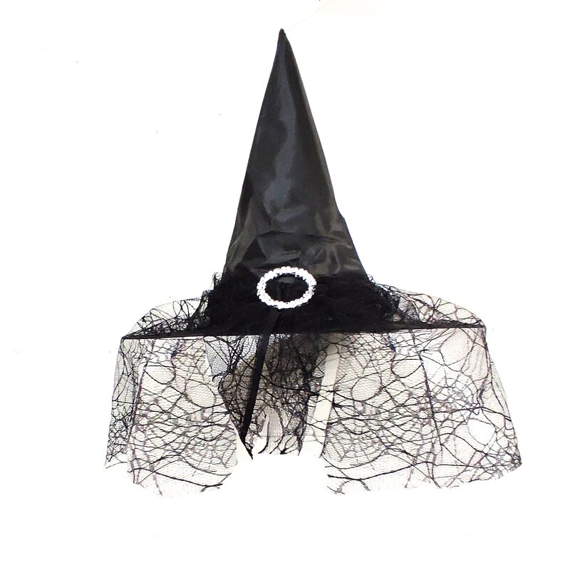 Witch Hat Manufacturer - Halloween with Wide Brim and Pointy Spikes Striped Style for Children's Parties