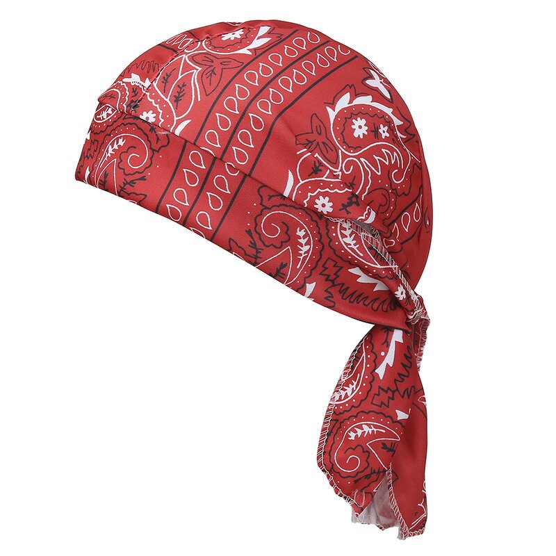 Durag Manufacturer - Unisex Silky Satin Custom Paisley Print Long Tail Headwrap Hip Hop Wave Cap