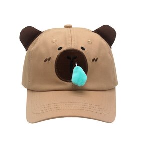 Baseball Cap Manufacturer - Cute Kappilbara Three-Dimensional Water-Pig Animal Denim 100% Cotton Unisex Funny Hat
