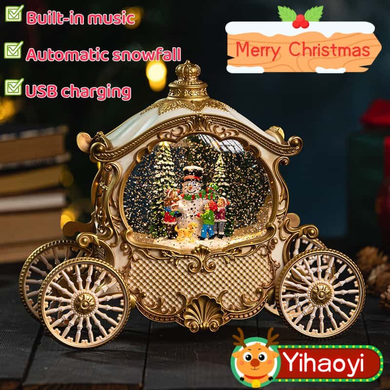 Music Box Manufacturer - Christmas Eve Train Ornament Christmas Train Decoration Festive Home Tabletop Display