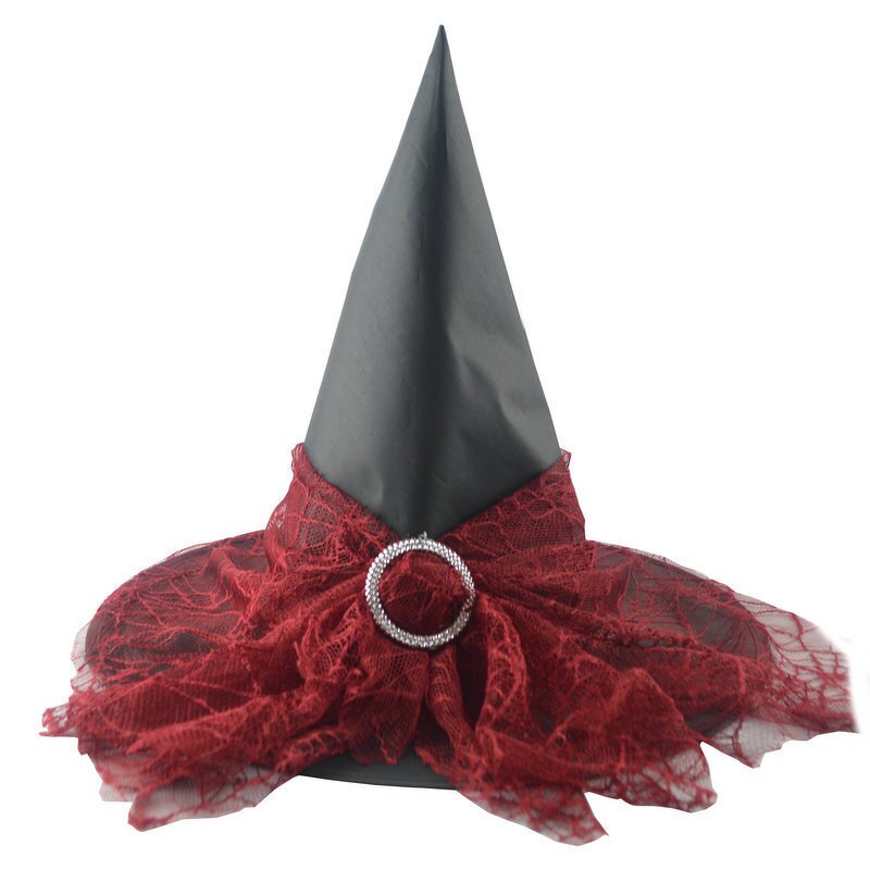 Witch Hat Manufacturer - Halloween with Wide Brim and Pointy Spikes Striped Style for Children's Parties