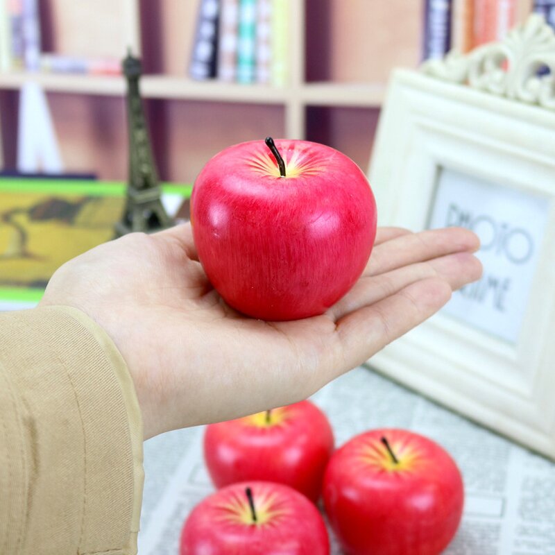Candle Manufacturer - Creative Christmas Eve Gift Painted Apple Simulation Fruit for Festival Atmosphere
