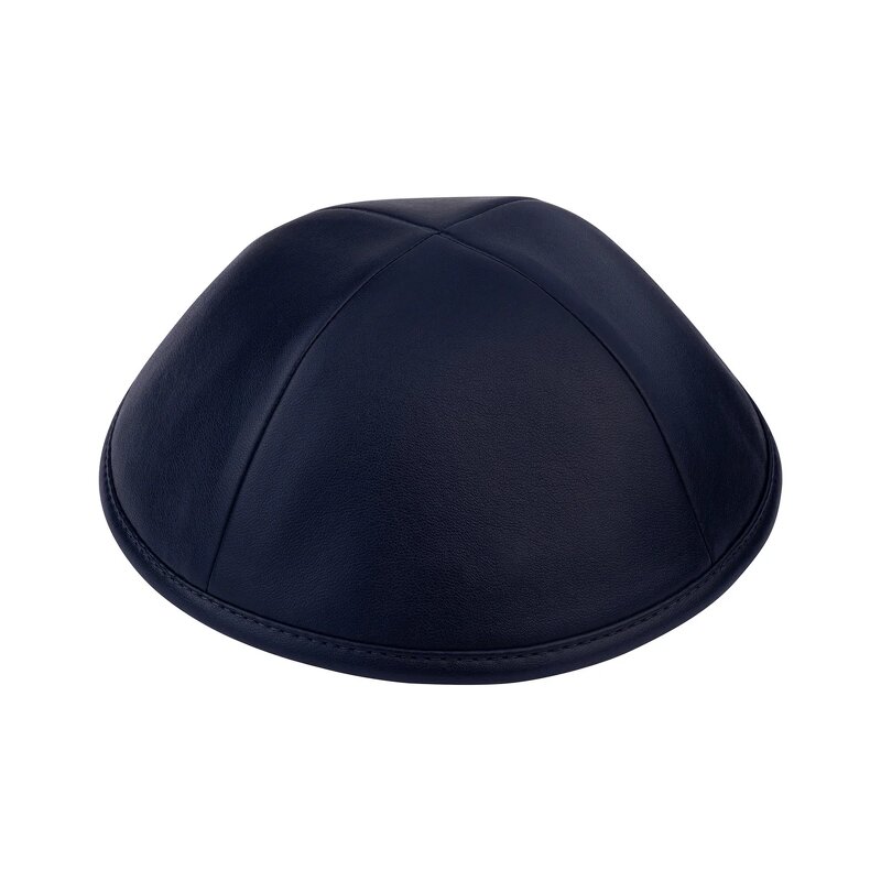 Kippah Manufacturer - Custom Solid Color Suede Leather Four Panel for Daily Use