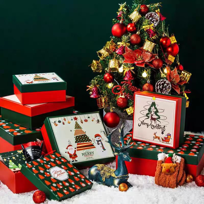 Gift Box Manufacturer - Wholesale Amazon Hot Selling Christmas Packaging with Stamping for Holiday