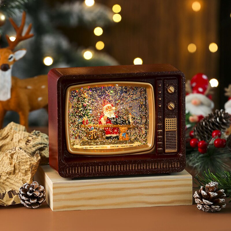Night Light Manufacturer - New Year Christmas Music Snow Water TV Decoration Music Box Holiday Gift