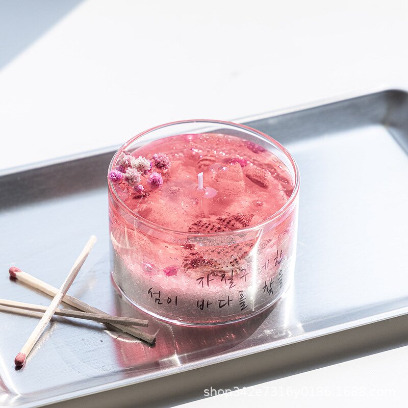 Aromatherapy Candle Manufacturer - Handmade Modern Ocean Beach Coastal Cabin Shell Shaped Gel Wax Wedding Decoration