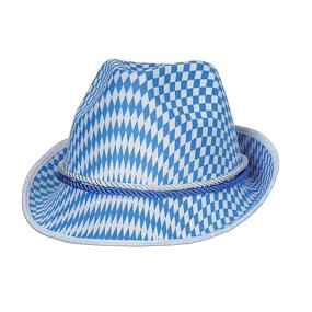 Alpine Casquette Manufacturer - Unisex Custom Logo Oktoberfest Blue White Stripe Feathers for Germany