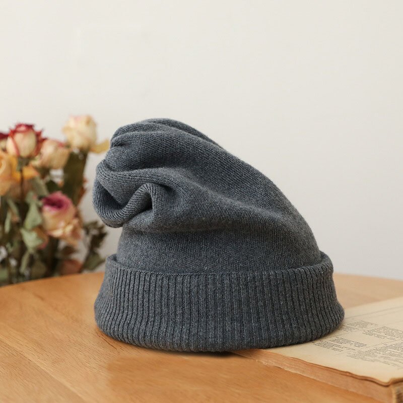 Toque Manufacturer - Acrylic Black White Cotton Sport Cap Crochet Woven Labels Warm Knitted Winter Beanie Cap