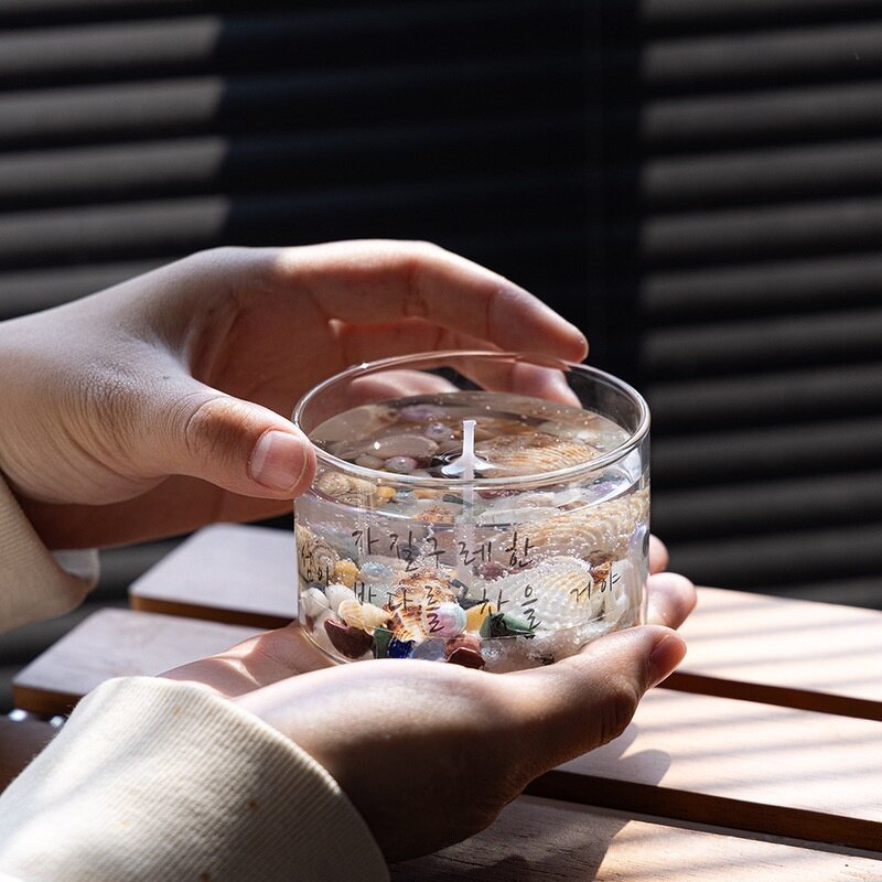 Aromatherapy Candle Manufacturer - Handmade Modern Ocean Beach Coastal Cabin Shell Shaped Gel Wax Wedding Decoration