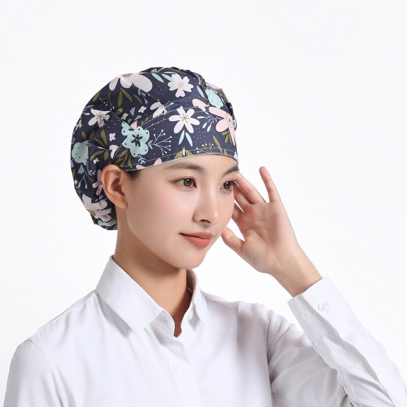 Nurses Caps Manufacturer - Hospital Uniform 100% Cotton Comfortable Adjustable Theatre Room Gorros Quirurgicos for Sale