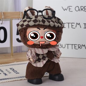 Doll Bucket Hat Manufacturer - Brown Series Natural Grass Unisex for Daily Outdoor Travel for Labubu