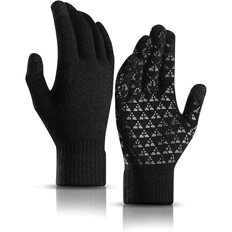 Gloves Manufacturer - Thick Winter Fabric Warm Touch Screen Custom Logo Anti Slip for Cold Weather
