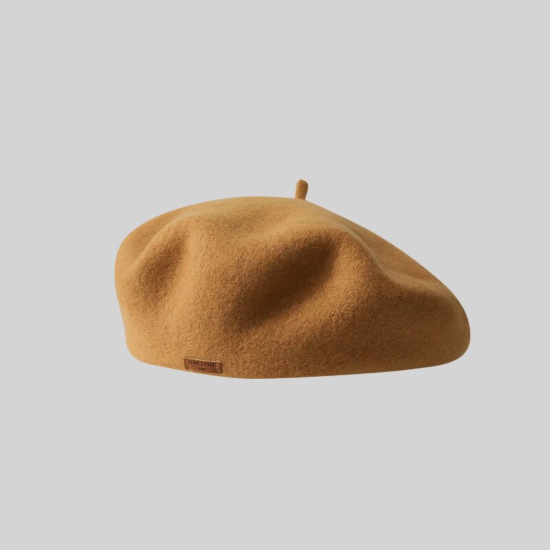 Beret Hat Manufacturer - Luxury Girls French British Cashmere Warm Blue Black Vintage Female Bonnet