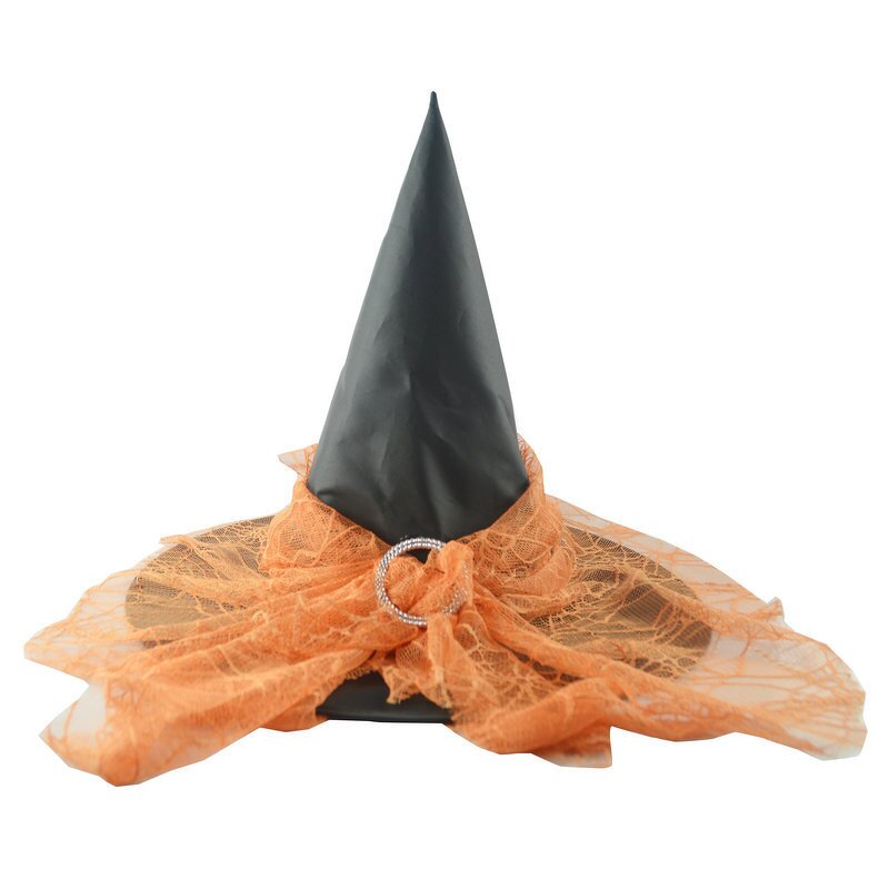 Witch Hat Manufacturer - Halloween with Wide Brim and Pointy Spikes Striped Style for Children's Parties