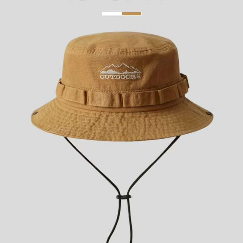 Bucket Hat Manufacturer - Mountain Style Western Cowboy with 3D Embroidery for Outdoor Sports Camping