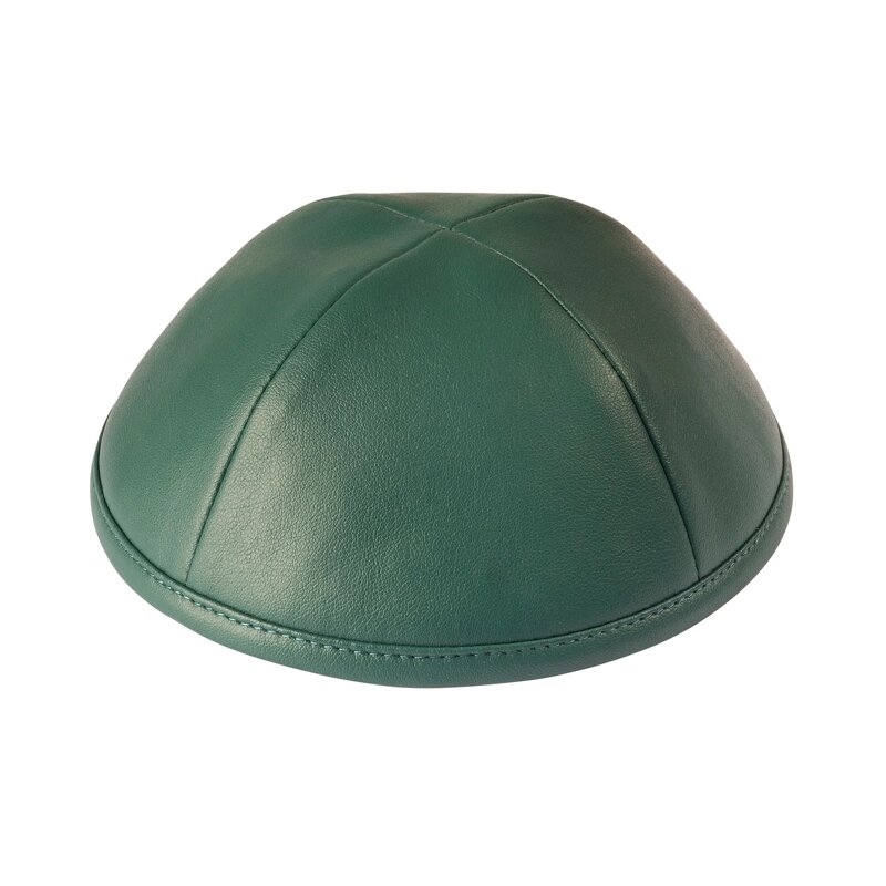Kippah Manufacturer - Custom Solid Color Suede Leather Four Panel for Daily Use