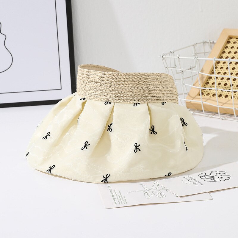 Sun Visor Hat Manufacturer - Unisex Fashion Ultraviolet Embossed Hollow Top for Summer Sports Outdoor Activities