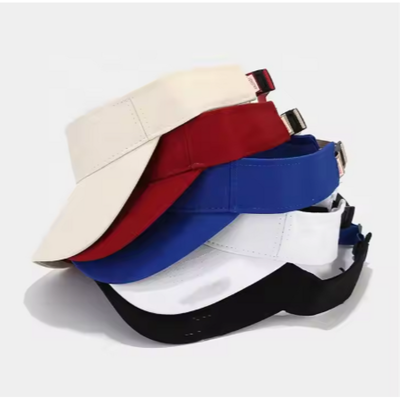 Sun Visor Hat Manufacturer - Unisex Adjustable UV Protection for Golf Tennis Running Beach Custom Logo