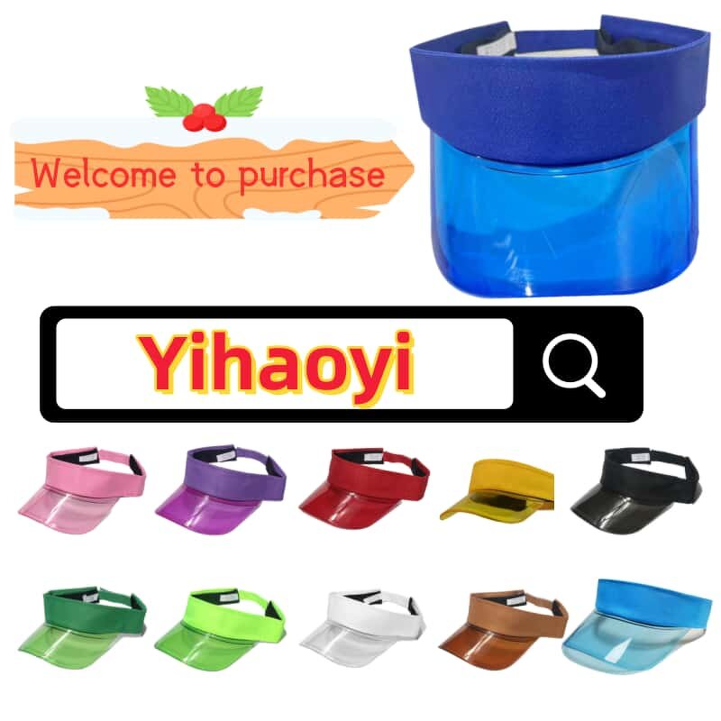 Visor Cap Manufacturer - Wholesale Stylish Clear Transparent UV Protection Lightweight Adjustable Trendy Summer