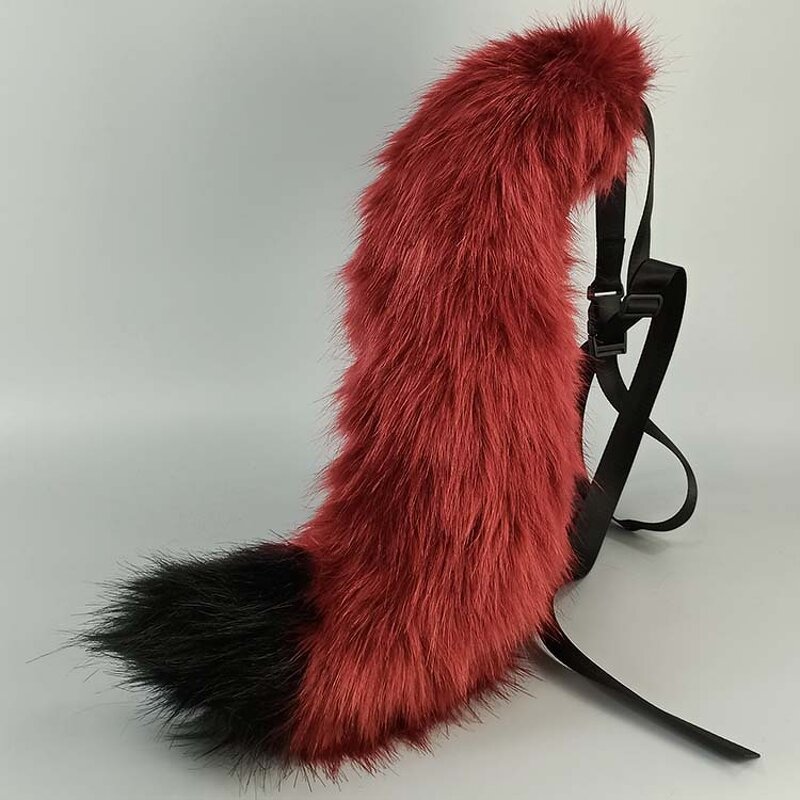 Fox Fur Tail Manufacturer - New Hot Sale Fashion Faux with Adjustable Belt for Women's Cosplay