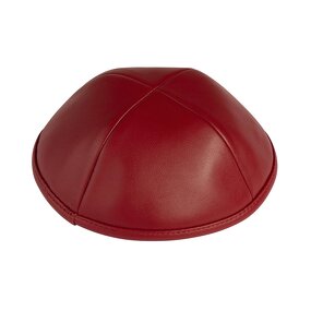 Kippah Manufacturer - Custom Solid Color Suede Leather Four Panel for Daily Use