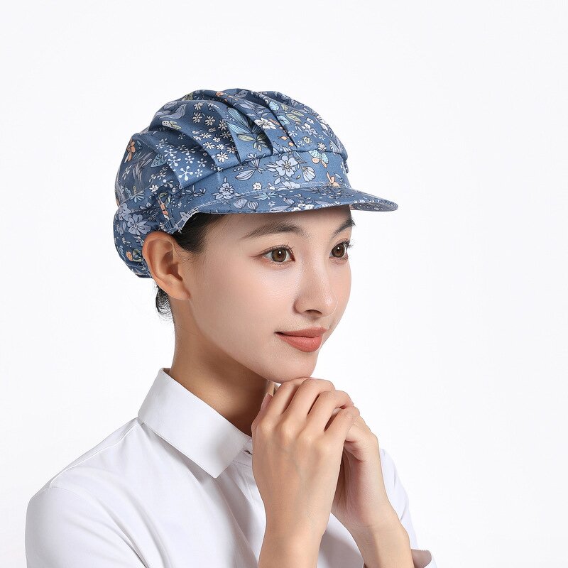 Scrub Hat Manufacturer - Adjustable Cotton for Women Men Formal Bouffant Nurse Button Sweatband 3D Embroidery