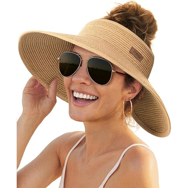 Straw Hat Manufacturer - Foldable New Summer Women's Hollow Top Adjustable Bow Large Edge for Outdoor Travel