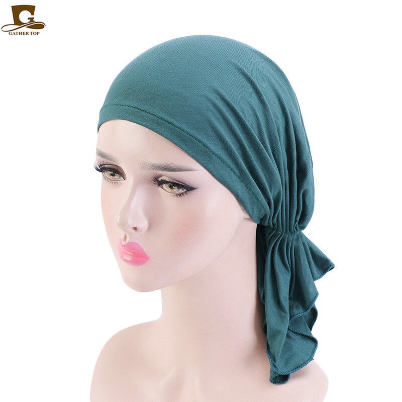 Headwrap Manufacturer - Hot Selling Skin Friendly Fabric Girl Scarf Turban Fashion Modal Women Pre Collared