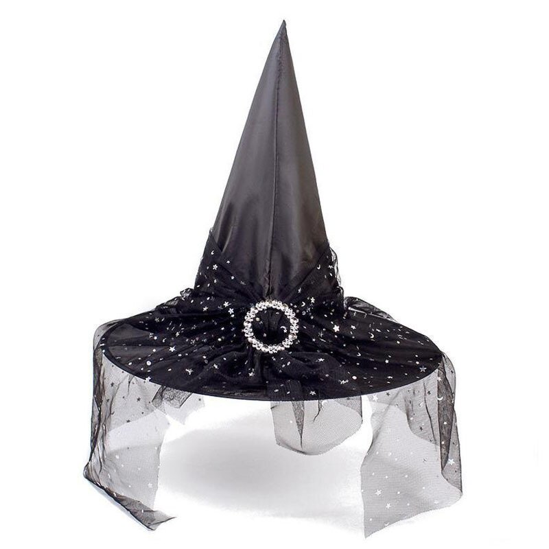 Witch Hat Manufacturer - Halloween with Wide Brim and Pointy Spikes Striped Style for Children's Parties