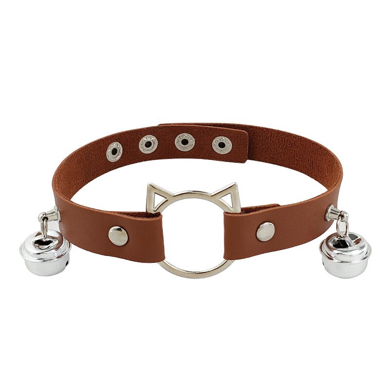 Goth Jewelry Manufacturer - Harajuku Women Gothic Leather Necklace Punk Sexy Choker Rivet Collar Bondage