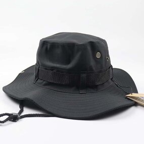 Bucket Hat Manufacturer - High Quality Retro Denim Quick Dry UV Protection Adjustable Drawstring 3D Embroidery Outdoor Travel