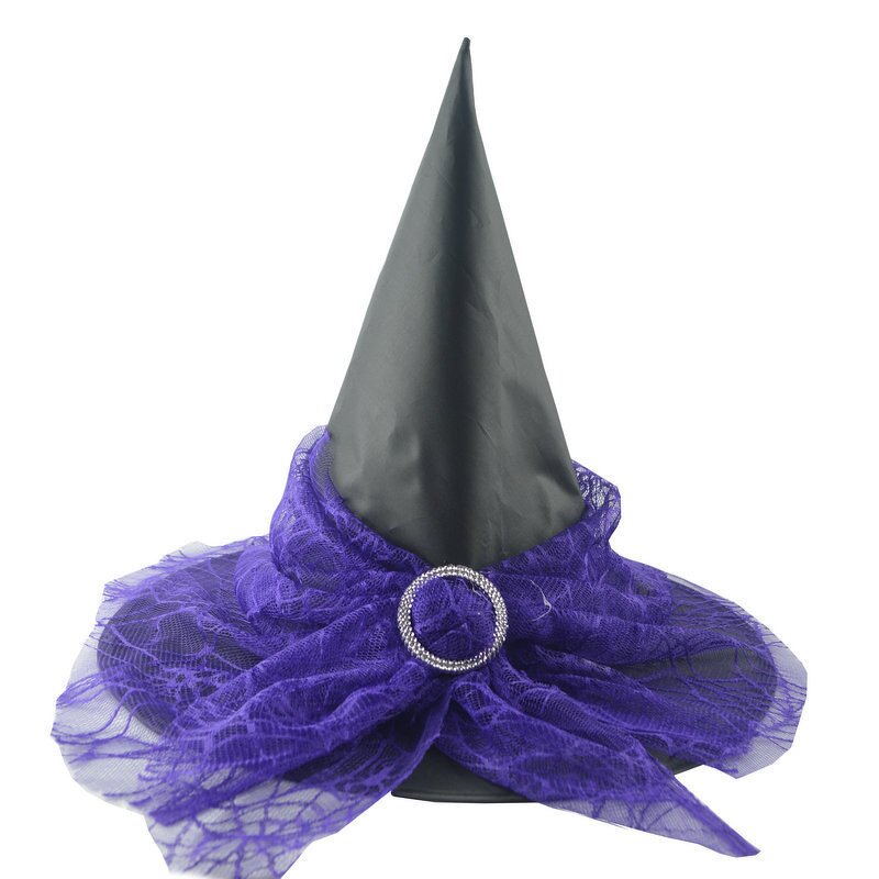 Witch Hat Manufacturer - Halloween with Wide Brim and Pointy Spikes Striped Style for Children's Parties