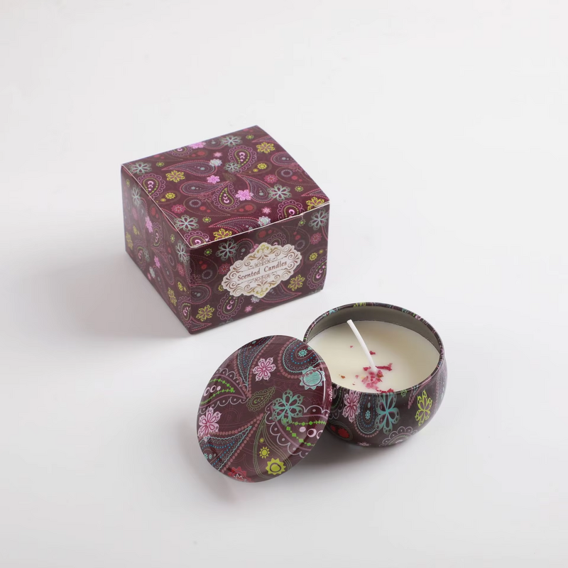 Soy Candle Manufacturer - Christmas Valentine's Day Mother's Day Bath Yoga Retro Aromatherapy Gift Metal Tin